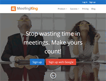 Tablet Screenshot of meetingking.com